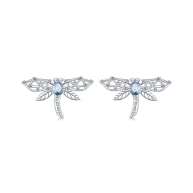 Pandora Style Dragonfly Studs Earrings - BSE874 Pandora Style Dragonfly Studs Earrings - BSE874