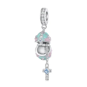 Pandora Style Easter Egg Dangle - BSC779 (image for) Pandora Style Easter Egg Dangle - BSC779