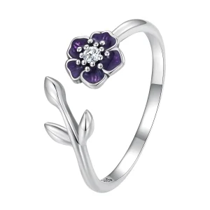 Pandora Style Flower Open Ring - BSR394 (image for) Pandora Style Flower Open Ring - BSR394