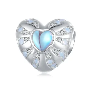 Pandora Style Heart of Illusion Charm - BSC918 (image for) Pandora Style Heart of Illusion Charm - BSC918