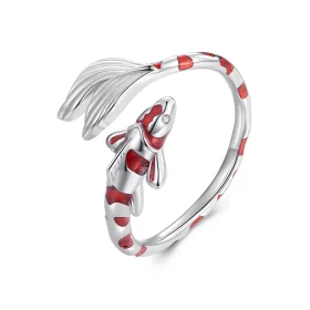 Pandora Style Koi Open Ring - BSR474-E Pandora Style Koi Open Ring - BSR474-E