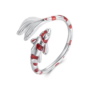 Pandora Style Koi Open Ring - BSR474-E (image for) Pandora Style Koi Open Ring - BSR474-E