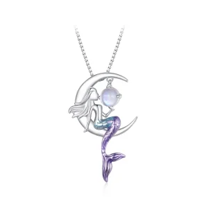 Pandora Style Mermaid Necklace - BSN338 (image for) Pandora Style Mermaid Necklace - BSN338