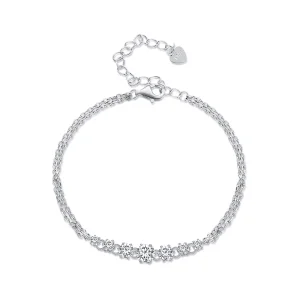 Pandora Style Moissanite Bracelet(One Certificate) - MSB008 (image for) Pandora Style Moissanite Bracelet(One Certificate) - MSB008