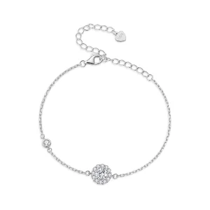 Pandora Style One Carat Simple Bracelet(One Certificate) - MSB007 (image for) Pandora Style One Carat Simple Bracelet(One Certificate) - MSB007
