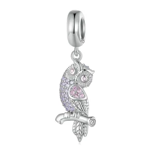 Pandora Style Owl Dangle - BSC832 (image for) Pandora Style Owl Dangle - BSC832