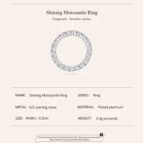 Pandora Style Shining Moissanite Ring(One Certificate) - MSR020 Pandora Style Shining Moissanite Ring(One Certificate) - MSR020