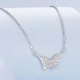 Pandora Style Smart Butterfly Necklace - BSN352 Pandora Style Smart Butterfly Necklace - BSN352