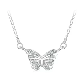 Pandora Style Smart Butterfly Necklace - BSN352 Pandora Style Smart Butterfly Necklace - BSN352