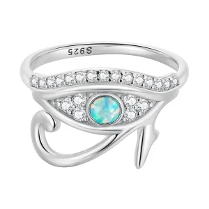 Pandora Style Zircon Eye of Horus Ring - BSR403 (image for) Pandora Style Zircon Eye of Horus Ring - BSR403