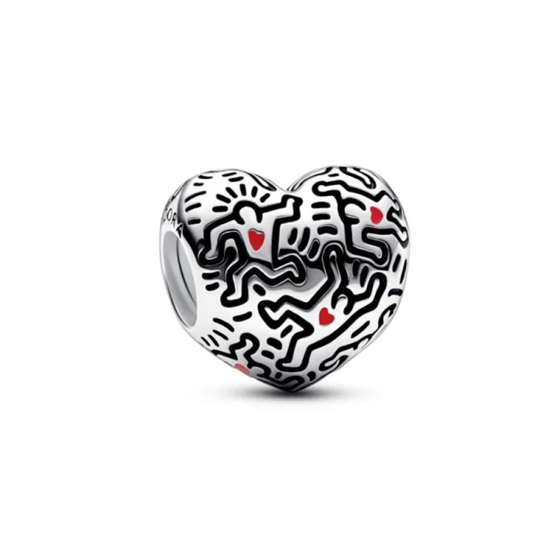 Keith Haring™ x Pandora Line Art People Charm - 792224C01 (image for) Keith Haring™ x Pandora Line Art People Charm - 792224C01