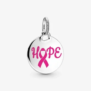 Pandora Hope Pink Ribbon Pendant - ENG398610C00_9 (image for) Pandora Hope Pink Ribbon Pendant - ENG398610C00_9