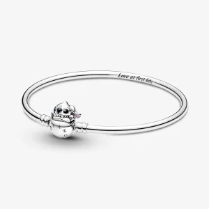Pandora Moments Disney Stitch Biting Clasp Bangle - 591683C01 (image for) Pandora Moments Disney Stitch Biting Clasp Bangle - 591683C01