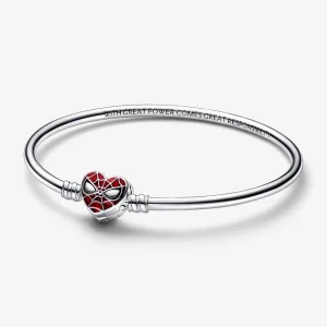 Pandora Moments Marvel Spider-Man Mask Clasp Bangle - 592324C01 (image for) Pandora Moments Marvel Spider-Man Mask Clasp Bangle - 592324C01