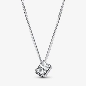 Pandora Rectangular Sparkling Halo Collier Necklace - 392388C01 (image for) Pandora Rectangular Sparkling Halo Collier Necklace - 392388C01
