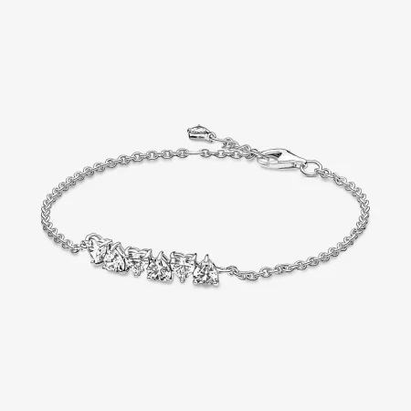Pandora Sparkling Endless Hearts Chain Bracelet - 591162C01 Pandora Sparkling Endless Hearts Chain Bracelet - 591162C01