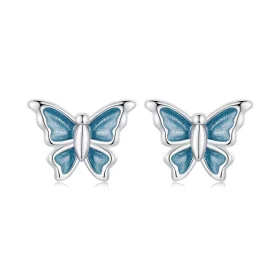 PANDORA Style Blue Butterfly Earrings - BSE957 PANDORA Style Blue Butterfly Earrings - BSE957