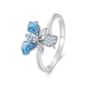 PANDORA Style Blue Iris Open Ring - BSR509-E (image for) PANDORA Style Blue Iris Open Ring - BSR509-E