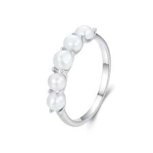 PANDORA Style Natural Pearl Ring - BSR510 (image for) PANDORA Style Natural Pearl Ring - BSR510