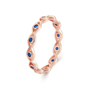 (image for) PANDORA Style Rose Gold Devil's Eye Ring - BSR212-C