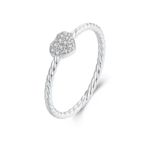 PANDORA Style Shining Heart Ring - BSR516 PANDORA Style Shining Heart Ring - BSR516