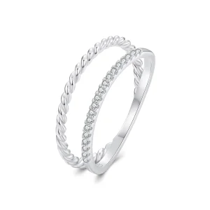 PANDORA Style Double Layered Sophisticated Style Ring - BSR541 (image for) PANDORA Style Double Layered Sophisticated Style Ring - BSR541