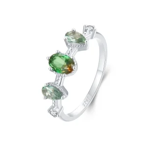 PANDORA Style Gradient Glass Tourmaline Ring - BSR527 (image for) PANDORA Style Gradient Glass Tourmaline Ring - BSR527