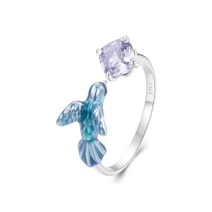 PANDORA Style Kingfisher Petal Open Ring - BSR540-E (image for) PANDORA Style Kingfisher Petal Open Ring - BSR540-E