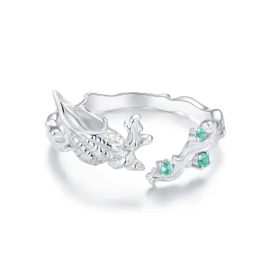 PANDORA Style Conch shell Open Ring - BSR554-E (image for) PANDORA Style Conch shell Open Ring - BSR554-E