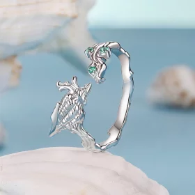 PANDORA Style Conch shell Open Ring - BSR554-E PANDORA Style Conch shell Open Ring - BSR554-E
