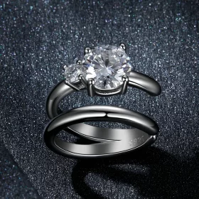 PANDORA Style Double Moissanite Ear Cuff (with one certificate) - MSE058 PANDORA Style Double Moissanite Ear Cuff (with one certificate) - MSE058