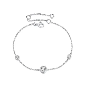 PANDORA Style Starry Moissanite Bracelet (with one certificate) - MSB018 (image for) PANDORA Style Starry Moissanite Bracelet (with one certificate) - MSB018