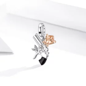 PANDORA 风格玫瑰手枪吊坠 - BSC470 PANDORA 风格玫瑰手枪吊坠 - BSC470