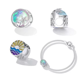 PANDORA风格海滩波浪串珠 - BSC605 PANDORA风格海滩波浪串珠 - BSC605