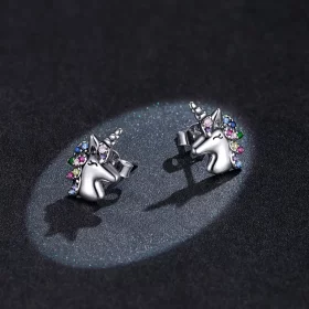 PANDORA Style Pointed Pony Stud - BSE496 PANDORA Style Pointed Pony Stud - BSE496