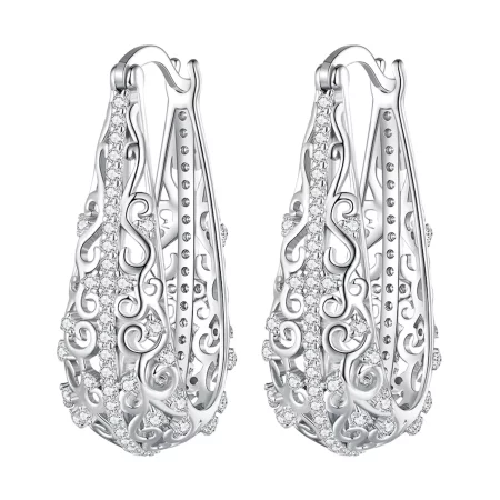 PANDORA 风格图案耳环 - BSE753 PANDORA 风格图案耳环 - BSE753