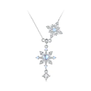 PANDORA Style Snowflake Necklace - BSN364 (image for) PANDORA Style Snowflake Necklace - BSN364