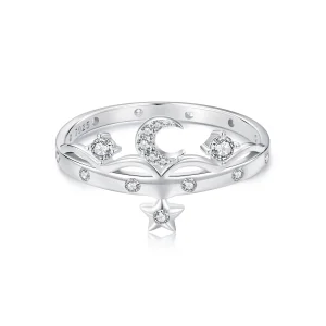 PANDORA Style Star and Moon Ring - SCR1046 (image for) PANDORA Style Star and Moon Ring - SCR1046