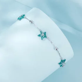 PANDORA Style Starfish Teal Anklet - SCT026 PANDORA Style Starfish Teal Anklet - SCT026