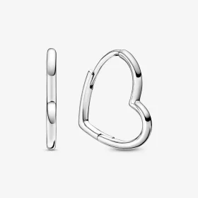 Pandora Asymmetrical Heart Hoop Earrings - 298307C00 Pandora Asymmetrical Heart Hoop Earrings - 298307C00