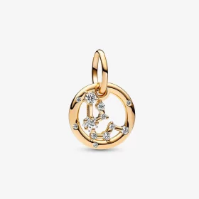 Pandora Aquarius Zodiac Dangle Charm - 762717C01 Pandora Aquarius Zodiac Dangle Charm - 762717C01