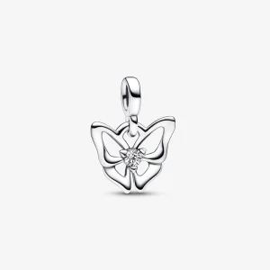 Pandora Butterfly Mini Dangle Charm - 792690C01 (image for) Pandora Butterfly Mini Dangle Charm - 792690C01