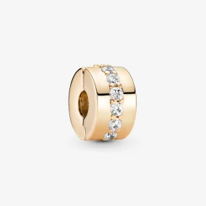 Pandora Clear Sparkling Row Clip Charm - 759518C01 (image for) Pandora Clear Sparkling Row Clip Charm - 759518C01