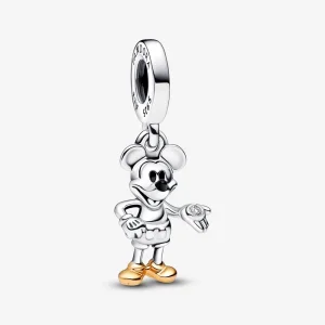 Pandora Disney 100th Anniversary Mickey Mouse Lab-grown Diamond Dangle Charm - 792812C01 (image for) Pandora Disney 100th Anniversary Mickey Mouse Lab-grown Diamond Dangle Charm - 792812C01