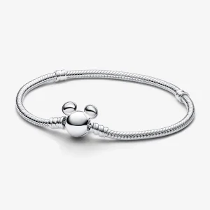 Pandora Disney Mickey Mouse Clasp Moments Snake Chain Bracelet - 593061C00 (image for) Pandora Disney Mickey Mouse Clasp Moments Snake Chain Bracelet - 593061C00