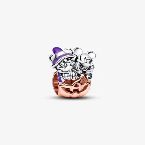 Pandora Disney Mickey Mouse & Minnie Mouse Halloween Pumpkin Charm - 782816C01 (image for) Pandora Disney Mickey Mouse & Minnie Mouse Halloween Pumpkin Charm - 782816C01