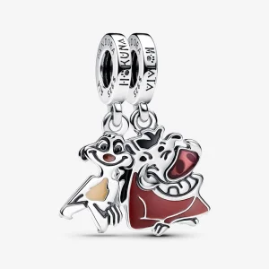 Pandora Disney The Lion King Timon & Pumbaa Splittable Dangle Charm - 793357C01 (image for) Pandora Disney The Lion King Timon & Pumbaa Splittable Dangle Charm - 793357C01