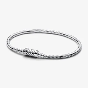 Pandora Easy-Close Magnetic Clasp Snake Chain Bracelet - 590122C00 (image for) Pandora Easy-Close Magnetic Clasp Snake Chain Bracelet - 590122C00