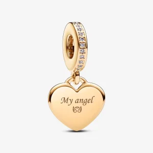 Pandora Engravable Heart Tag Dangle Charm - 768761C01 (image for) Pandora Engravable Heart Tag Dangle Charm - 768761C01