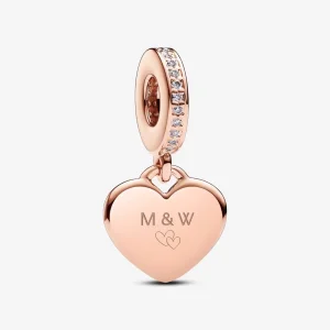 Pandora Engravable Heart Tag Dangle Charm - 788761C01 (image for) Pandora Engravable Heart Tag Dangle Charm - 788761C01